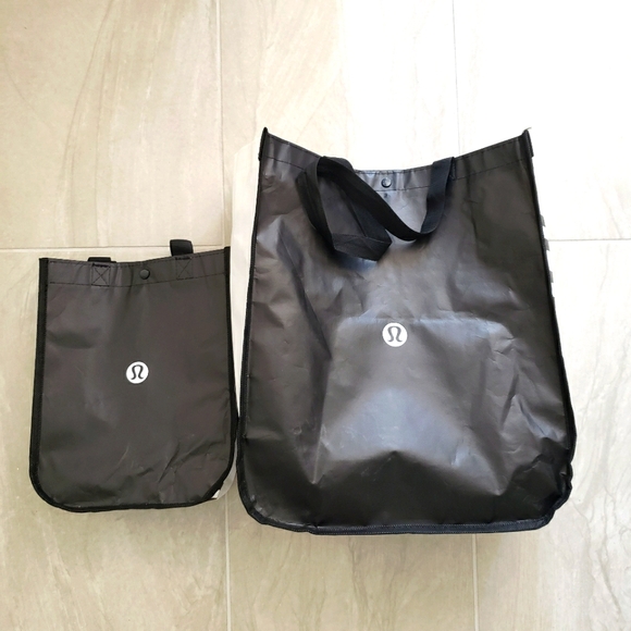 lululemon athletica Handbags - Lululemon Athletica Reusable Snap Closure Tote Bags
